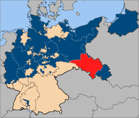 Rot:Lage der Provinz Niederschlesien