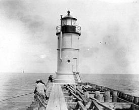 Der Waukegan Hafenleuchtturm 1903