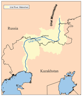 Karte des Ural