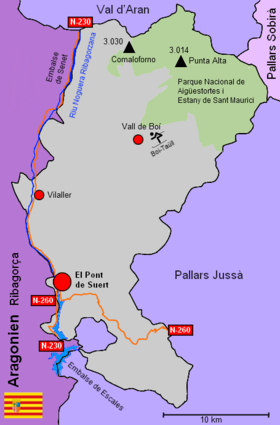 Karte Alta Ribagorça