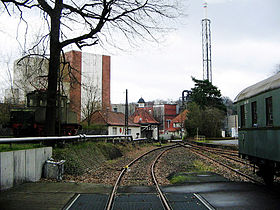 Station Bomlitz mit Altwerk Wolff und Museumsfahrzeugen