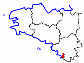 Lage des Kantons Bourgneuf-en-Retz