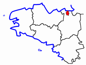 Lage des Kantons Dol-de-Bretagne