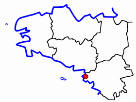 Lage des Kantons Guérande