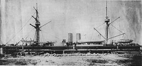 Die Dingyuan 1884 nach Fertigstellung