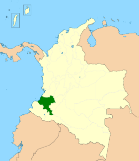 Lage von Cauca