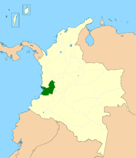 Lage von Valle del Cauca