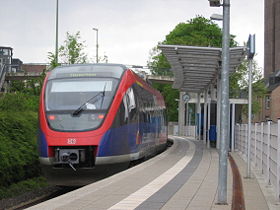 euregiobahn im Haltepunkt Stolberg-Rathaus