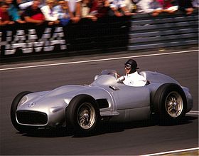 Juan Manuel Fangio 1986 auf dem Nürburgring