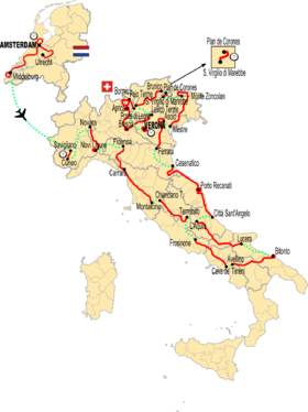 Karte Giro d'Italia