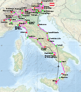 Karte Giro d'Italia 2011
