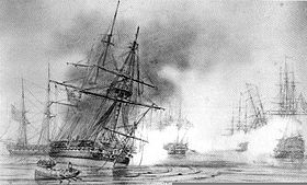 Seeschlacht von Grand Port 1810 (A. D'Etroyer, 1812)