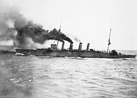 HMS Sydney vor Rabaul, 1914