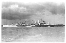 Die HMS Norfolk auf See