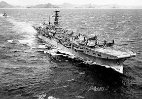 HMS Triumph in Subic Bay (Philippinen), 1950