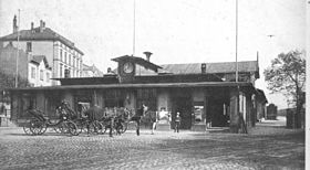 Empfangsgebäude um 1900