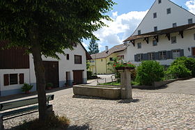 Platz im Dorfzentrum von Känerkinden
