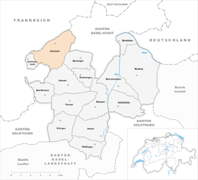 Karte von Allschwil