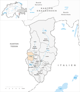 Karte von Arvigo