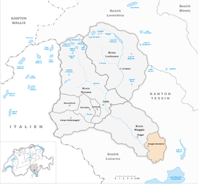 Karte von Avegno-Gordevio