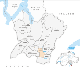 Karte von Balerna
