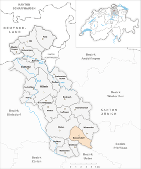 Karte von Bassersdorf