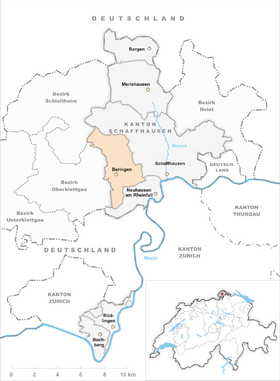 Karte von Beringen