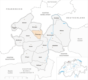 Karte von Bottmingen
