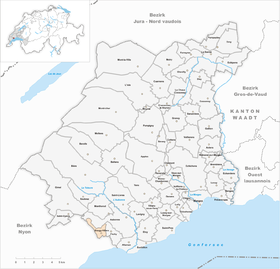 Karte von Bougy-Villars