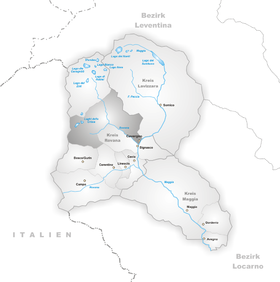 Karte von Cavergno