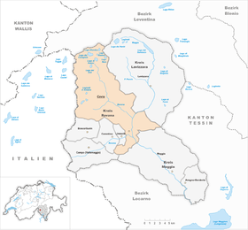 Karte von Cevio