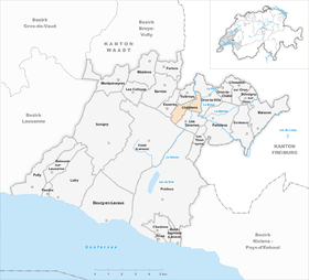 Karte von Châtillens