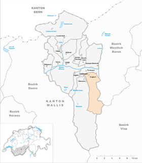 Karte von Ergisch