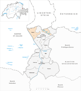 Karte von Fläsch