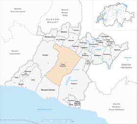 Karte von Forel (Lavaux)
