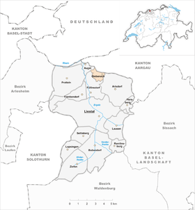 Karte von Giebenach