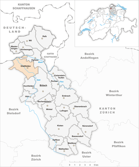 Karte von Glattfelden