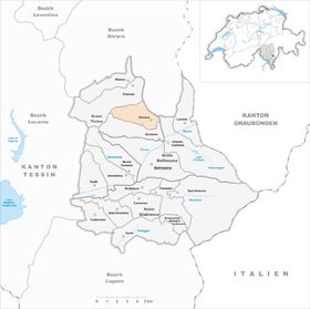 Karte von Gnosca