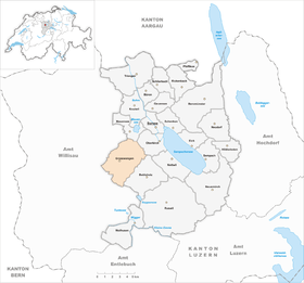 Karte von Grosswangen