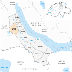 Karte von Langnau am Albis