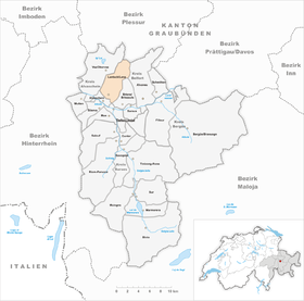Karte von Lantsch/Lenz