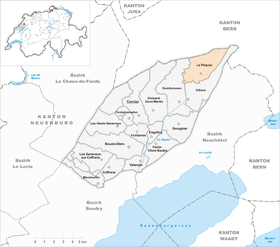 Karte von Le Pâquier
