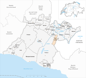 Karte von Les Thioleyres