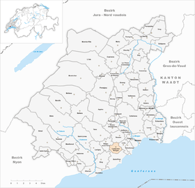 Karte von Lussy-sur-Morges