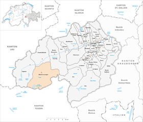 Karte von Medel (Lucmagn)