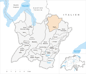 Karte von Muggio