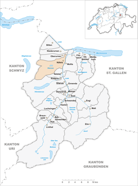Karte von Näfels