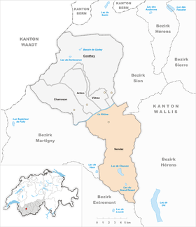 Karte von Nendaz