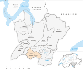 Karte von Novazzano