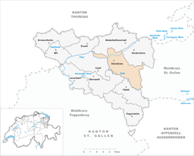 Karte von Oberbüren